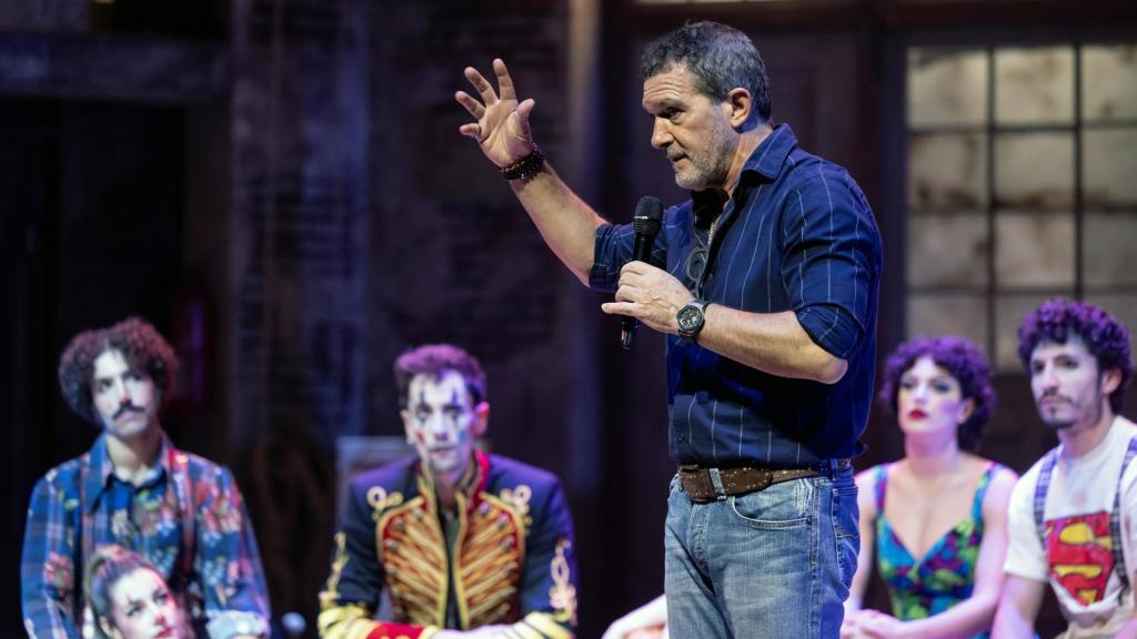 Antonio Banderas, en la rueda de prensa de este viernes.