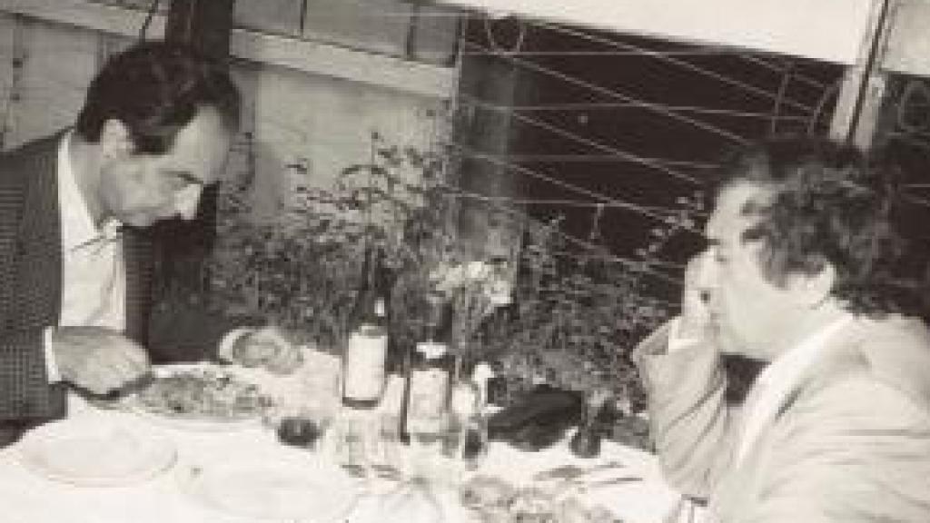 Luciano Berio con Italo Calvino. Foto: Cortesía de Collezione Luciano Berio, Paul Sacher Stiftung