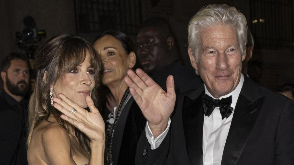 Richard Gere y Alejandra Silva, en Milán, el pasado mes de septiembre.
