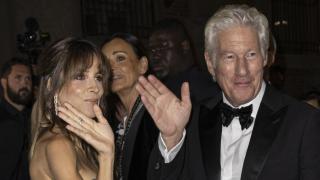 Richard Gere y Alejandra Silva, en Milán, el pasado mes de septiembre.