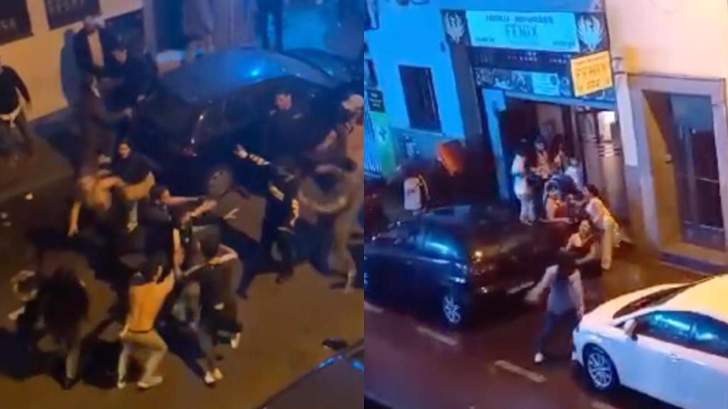 Dos peleas a la salida de dos bares en Usera.