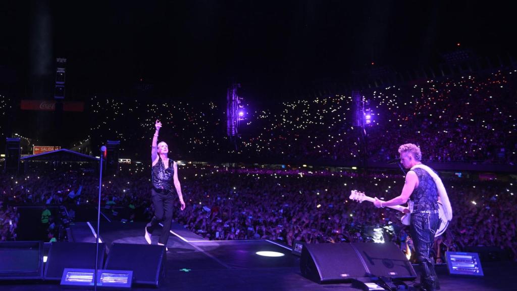 Depeche Mode en concierto. Foto: Toni François.