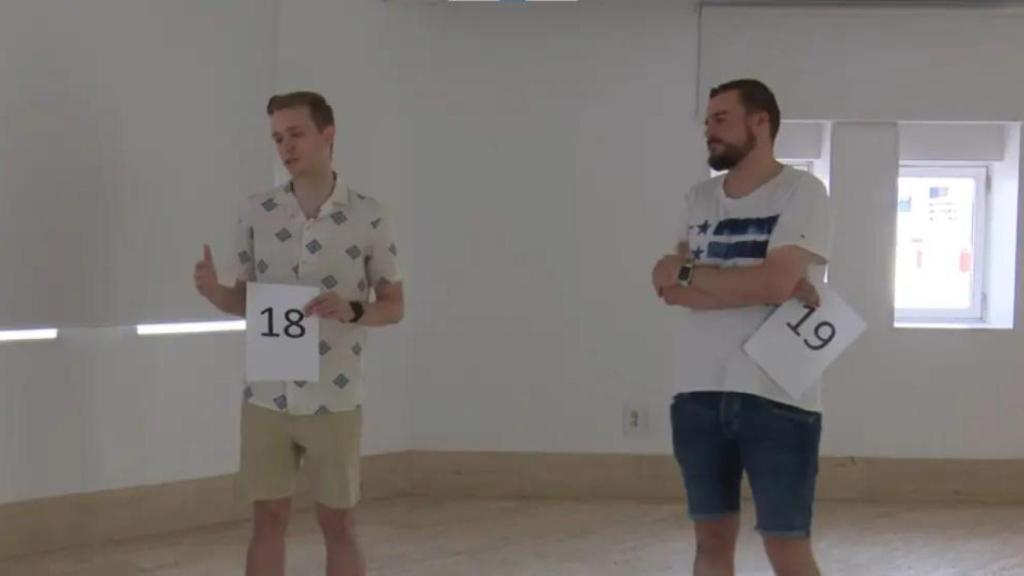 Manu Pascual, en el casting de 'Pasapalabra'.