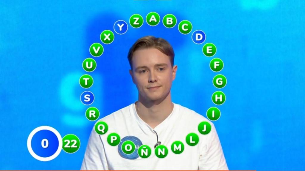 Manu Pascual, en 'Pasapalabra'.