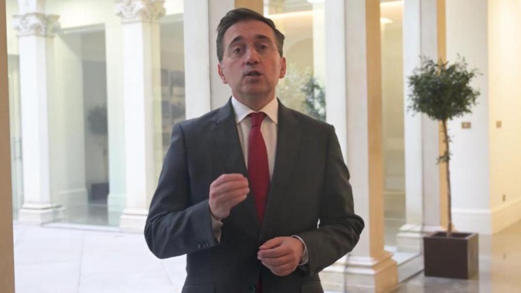 El ministro de Exteriores, José Manuel Albares, este viernes.