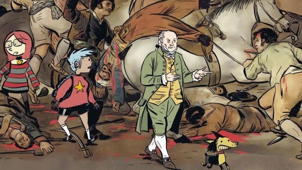 Viñeta del libro 'Historia del arte en cómic'.