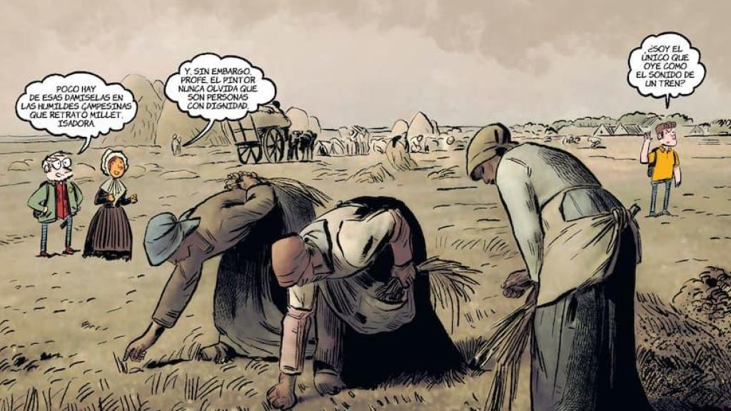 Viñeta del libro 'Historia del arte en cómic'.