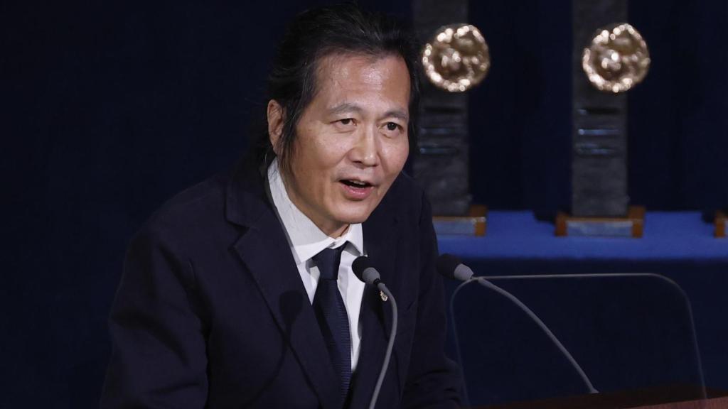 El filósofo Byung-Chul Han en el discurso de recogida del Premio Princesa de Asturias de Comunicación y Humanidades.