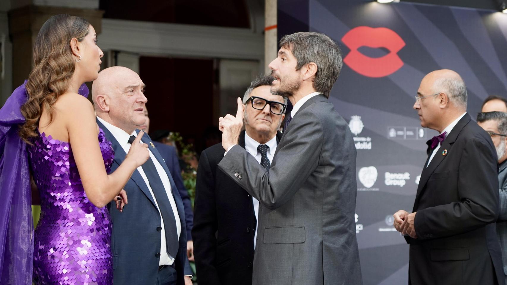 Blanca Jiménez, José Luis Cienfuegos, Jesús Julio Carnero y Ernest Urtatun en el estreno de Seminci.