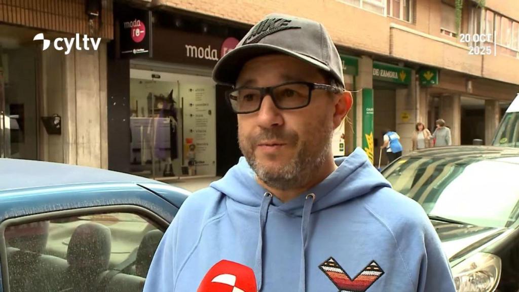 Uno de los entrevistados por Castilla y León Televisión