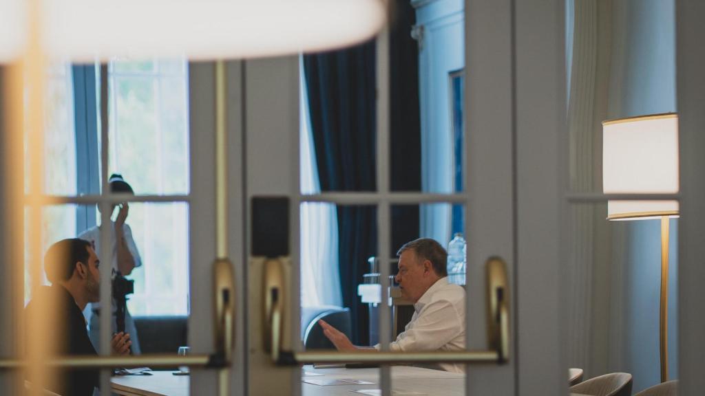 Jordi Sevilla, reflexiona con El Español el futuro de la socialdemocracia en el Hotel Palace de Madrid.9