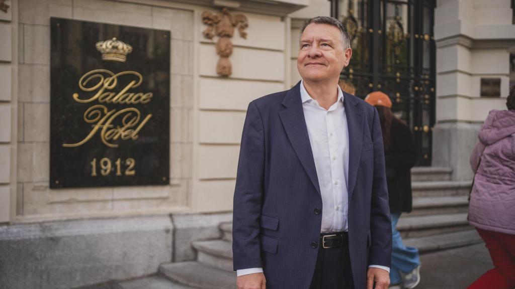Jordi Sevilla, en el mítico hotel madrileño.