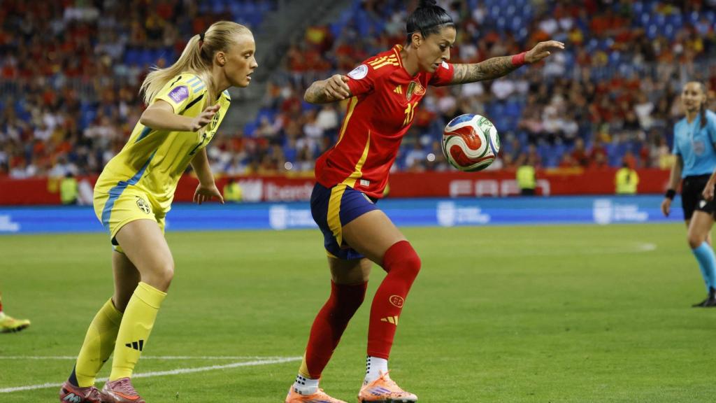 Jenni Hermoso, en el partido ante Suecia.