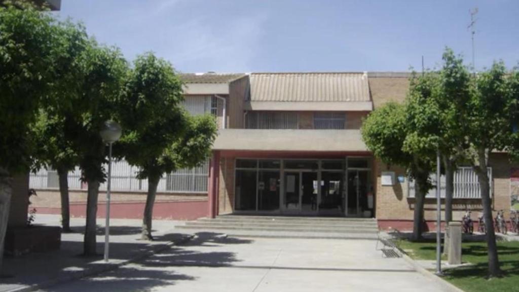 Entrada del INS Canigó de Almacelles, centro educativo al que iba Daniel Quintana.