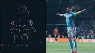 Homenaje a Iago Aspas en Balaídos.