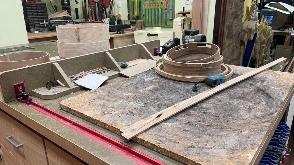 El taller de Miguel Rivas en Cabral.