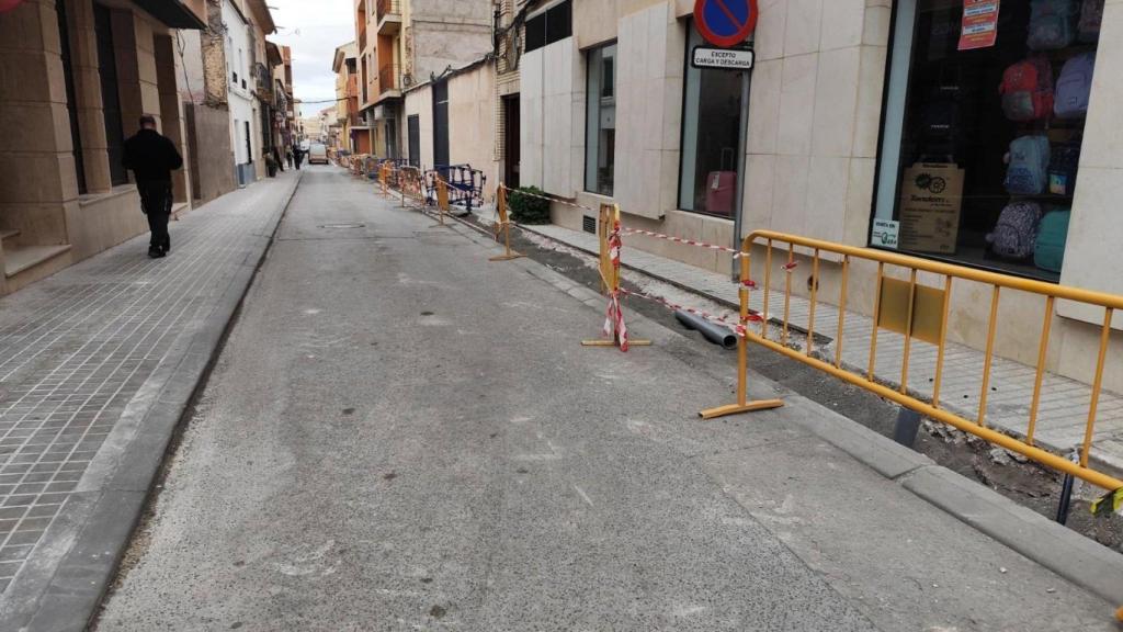 Obras en Bolaños de Calatrava. Foto: Ayuntamiento.