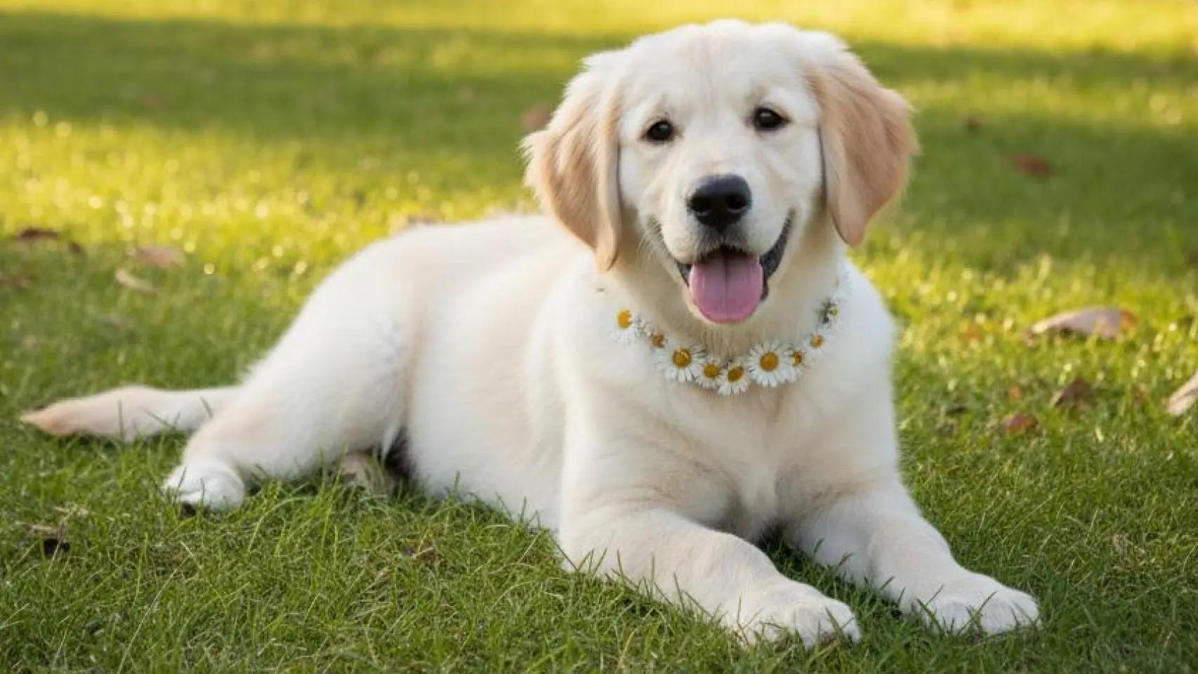 Un perro en un parque.