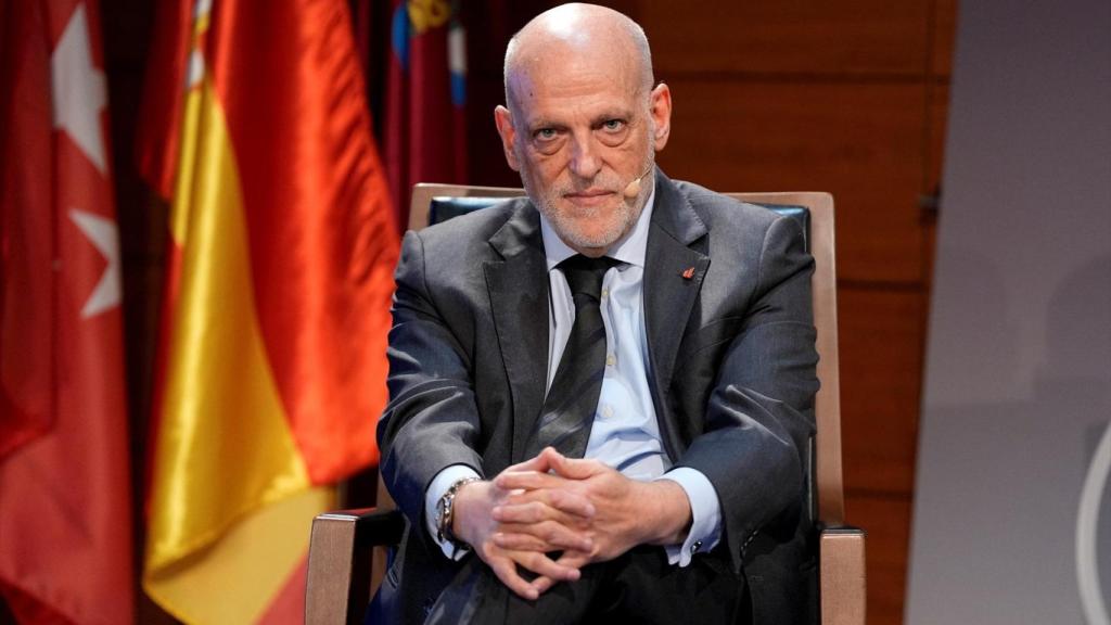 Javier Tebas, presidente de LaLiga, en un acto