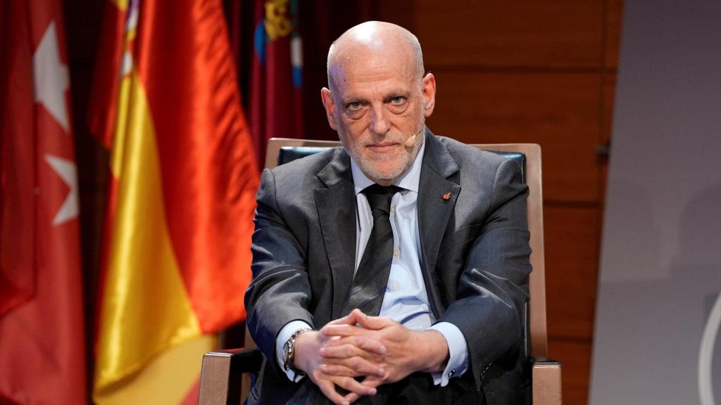 Javier Tebas, presidente de LaLiga, en un acto