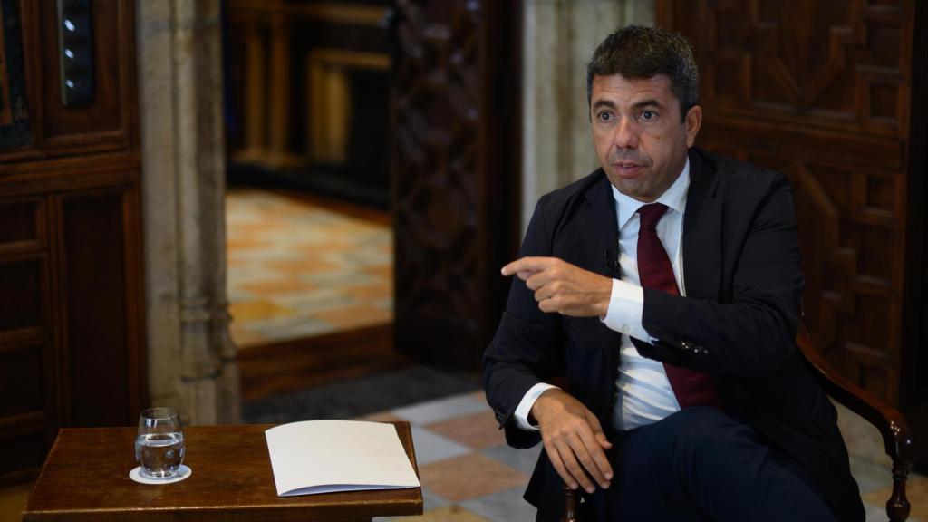 Mazón, durante la entrevista.