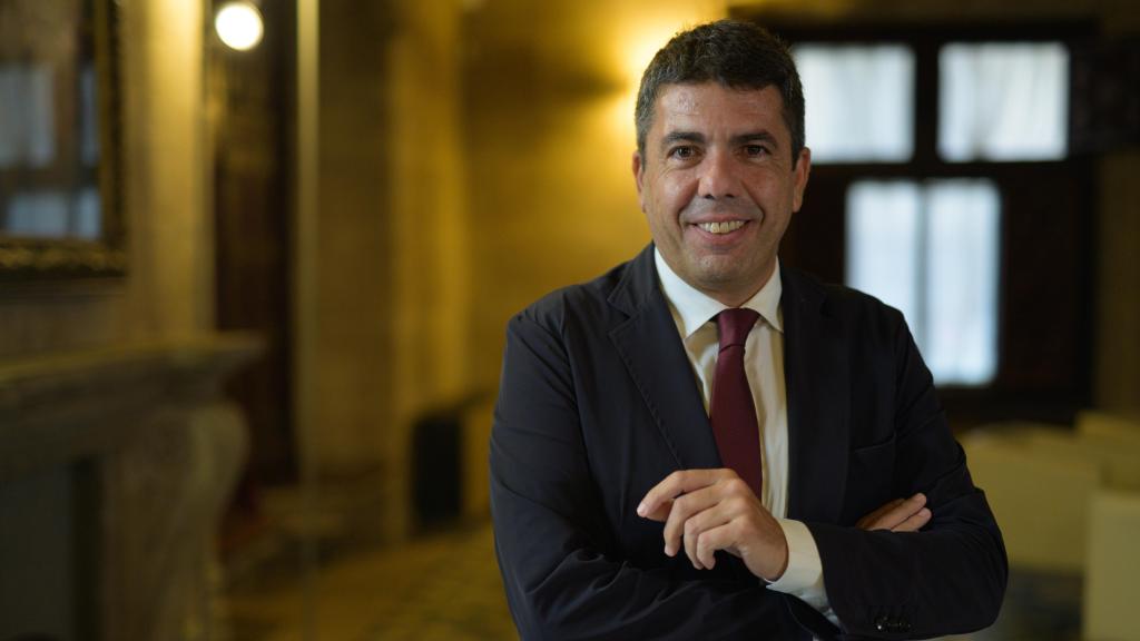 Mazón, en el Salón Dorado del Palau de la Generalitat.