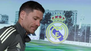 Xabi Alonso, en rueda de prensa con el Real Madrid