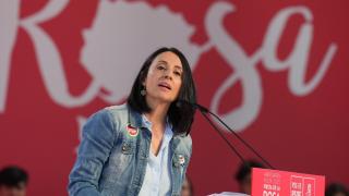 La secretaria de Organización del PSOE, Rebeca Torró, durante un acto del partido.