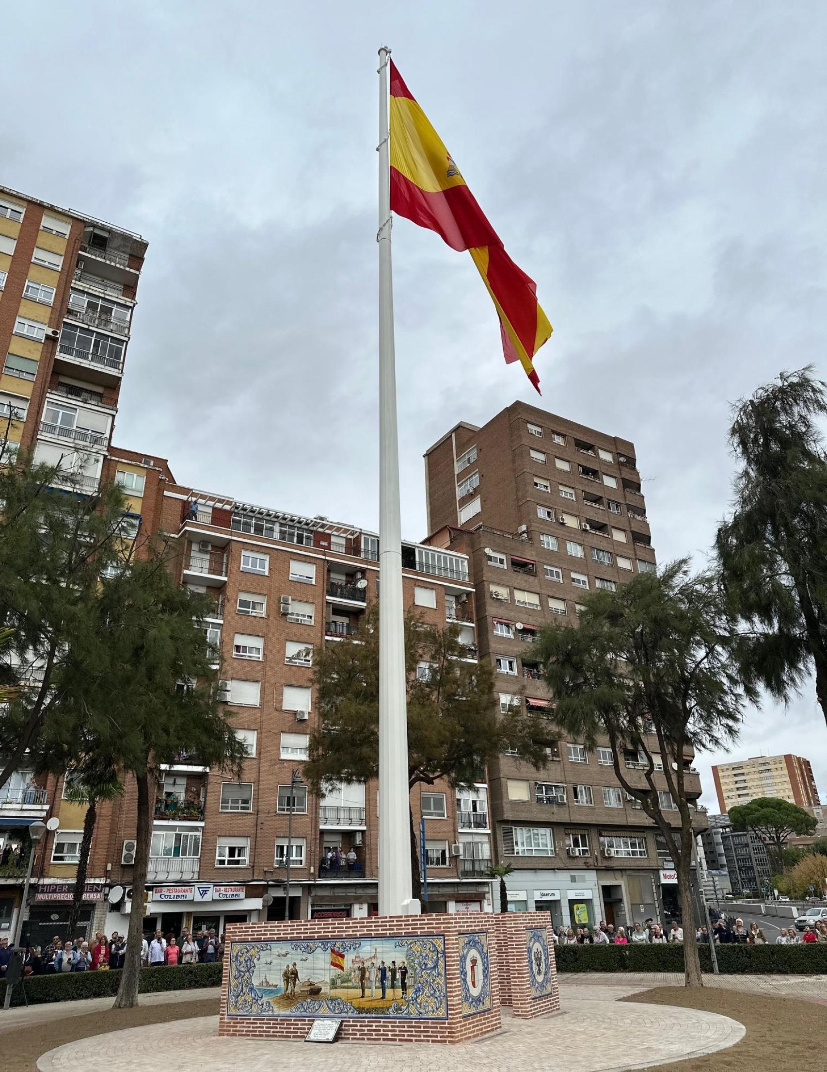 Bandera de España en Talavera de la Reina.