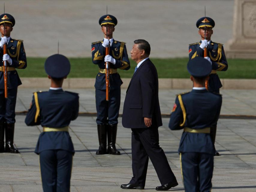 El presidente chino, Xi Jinping, durante el desfile del Día de los Mártires del pasado 30 de septiembre.