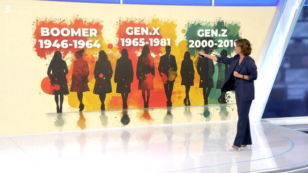 María Casado en 'Informativos Telecinco'.