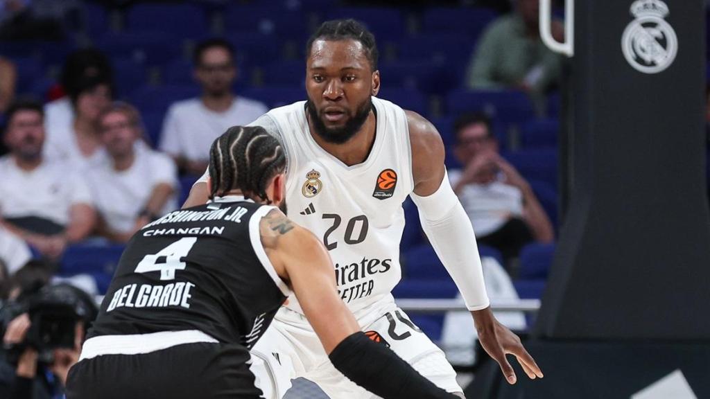 Bruno Fernando, en un Real Madrid - Partizan de la Euroliga