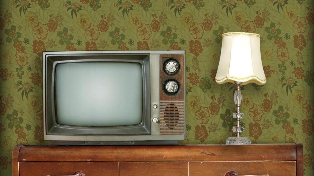 Sala de estar retro.