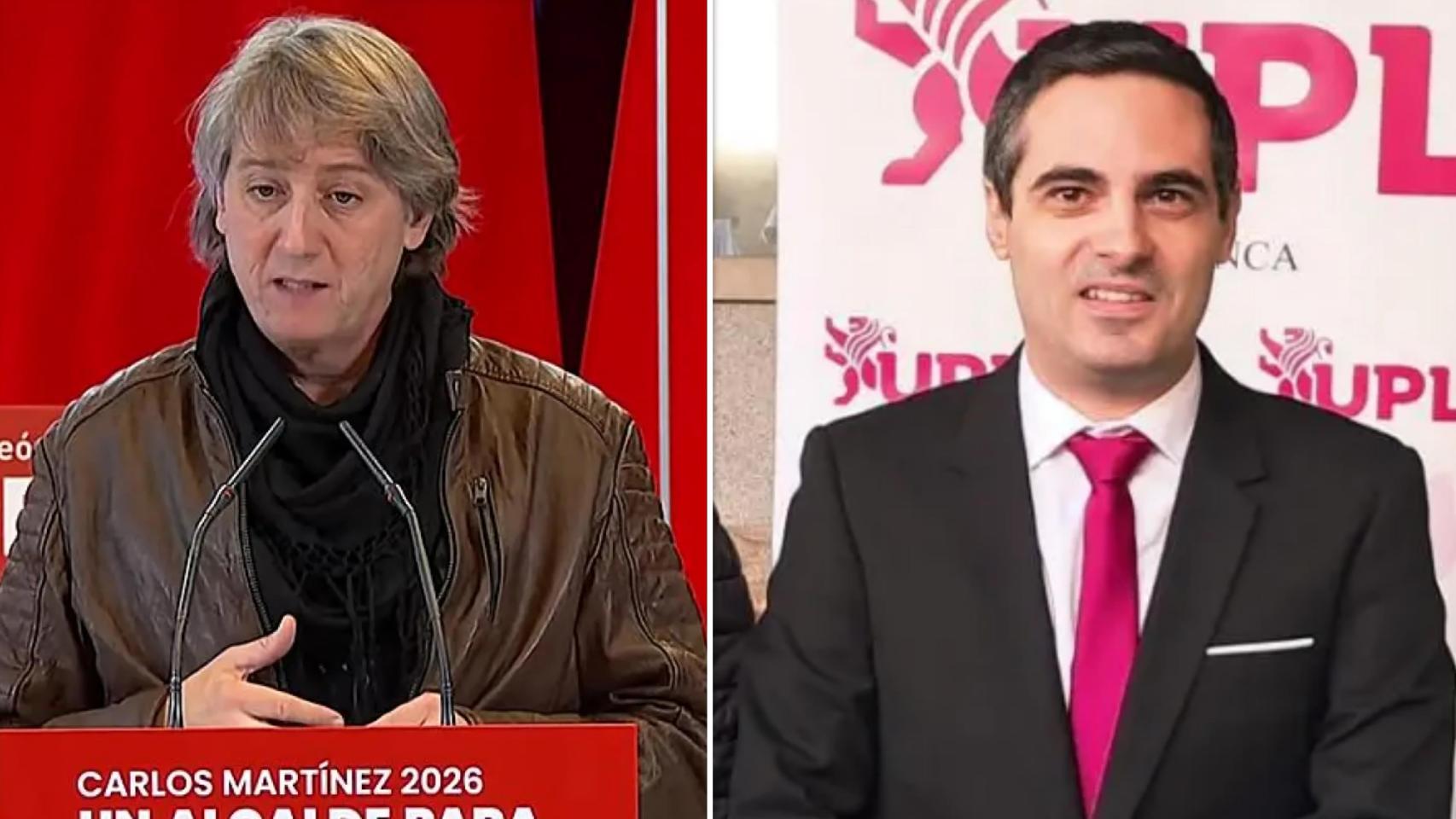 Carlos Martínez, secretario general del PSOE CyL y Carlos Javier Salgado, presidente UPL.