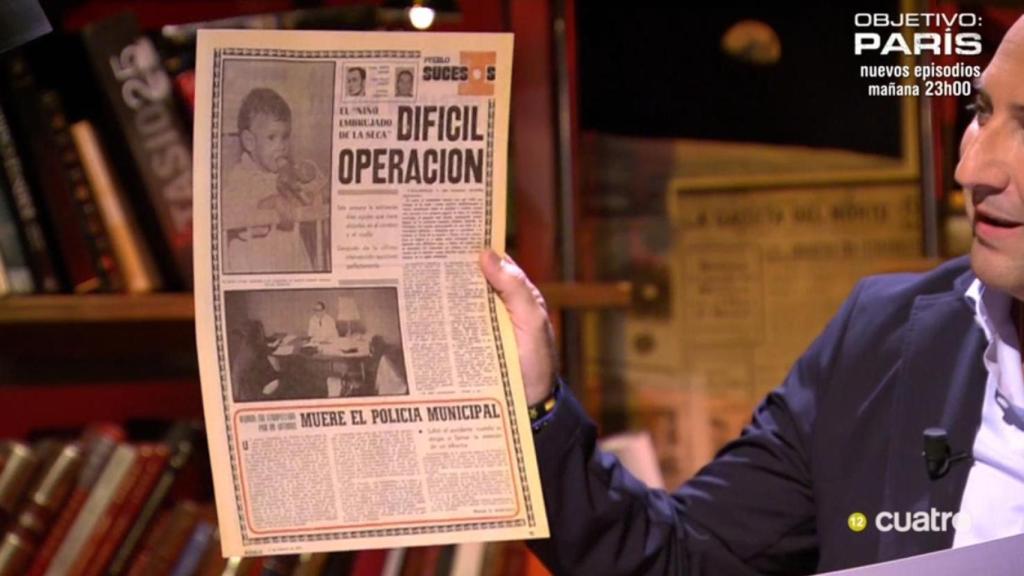 Iker Jiménez muestra documentos sobre el caso de José Amalio.