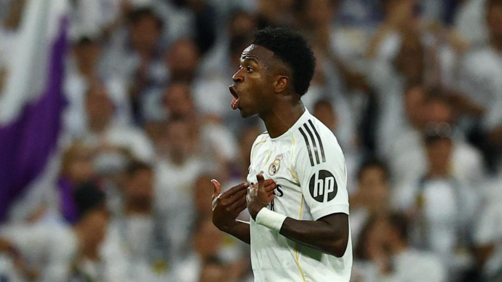 El enfado de Vinicius en el momento del cambio en El Clásico