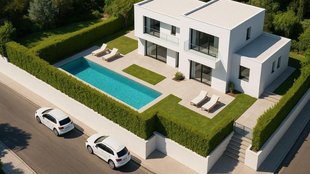 Recreación de la antigua vivienda de Shakira y Piqué.