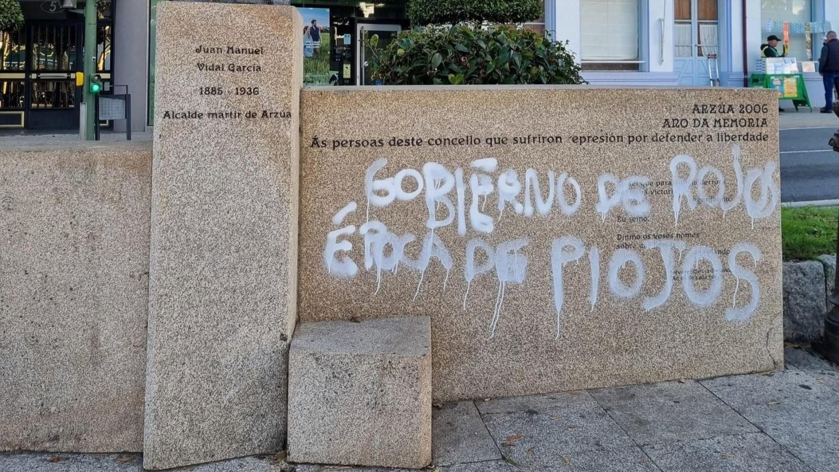 Imagen de las pintadas.
