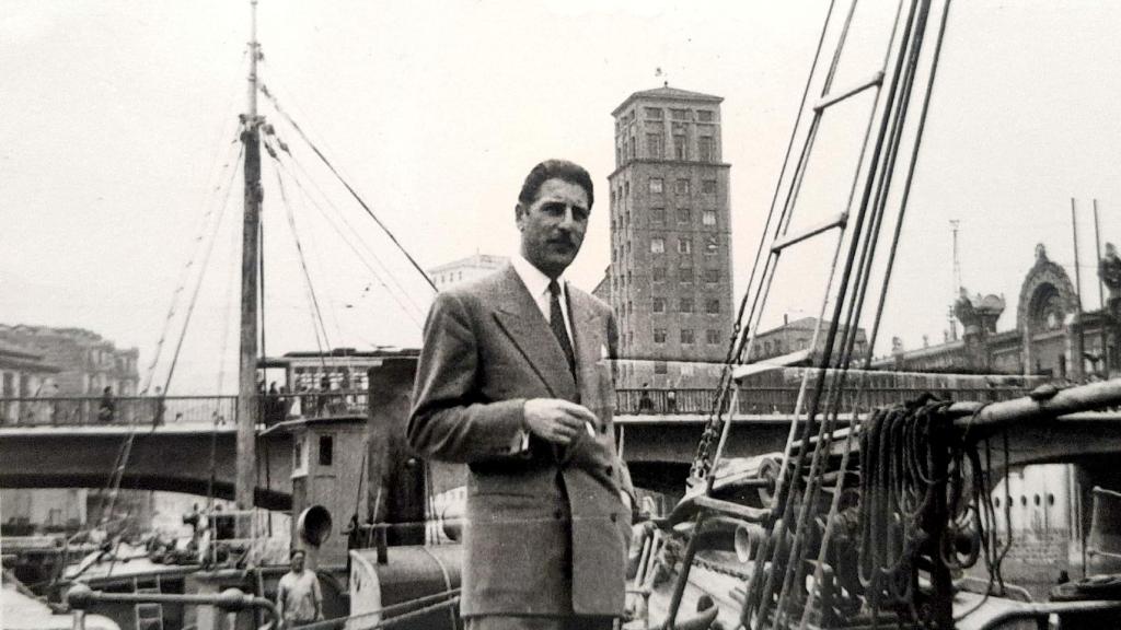 Georges Rivara en Bilbao, a mediados de los años 50. Foto: Cortesía de la familia Rivara.