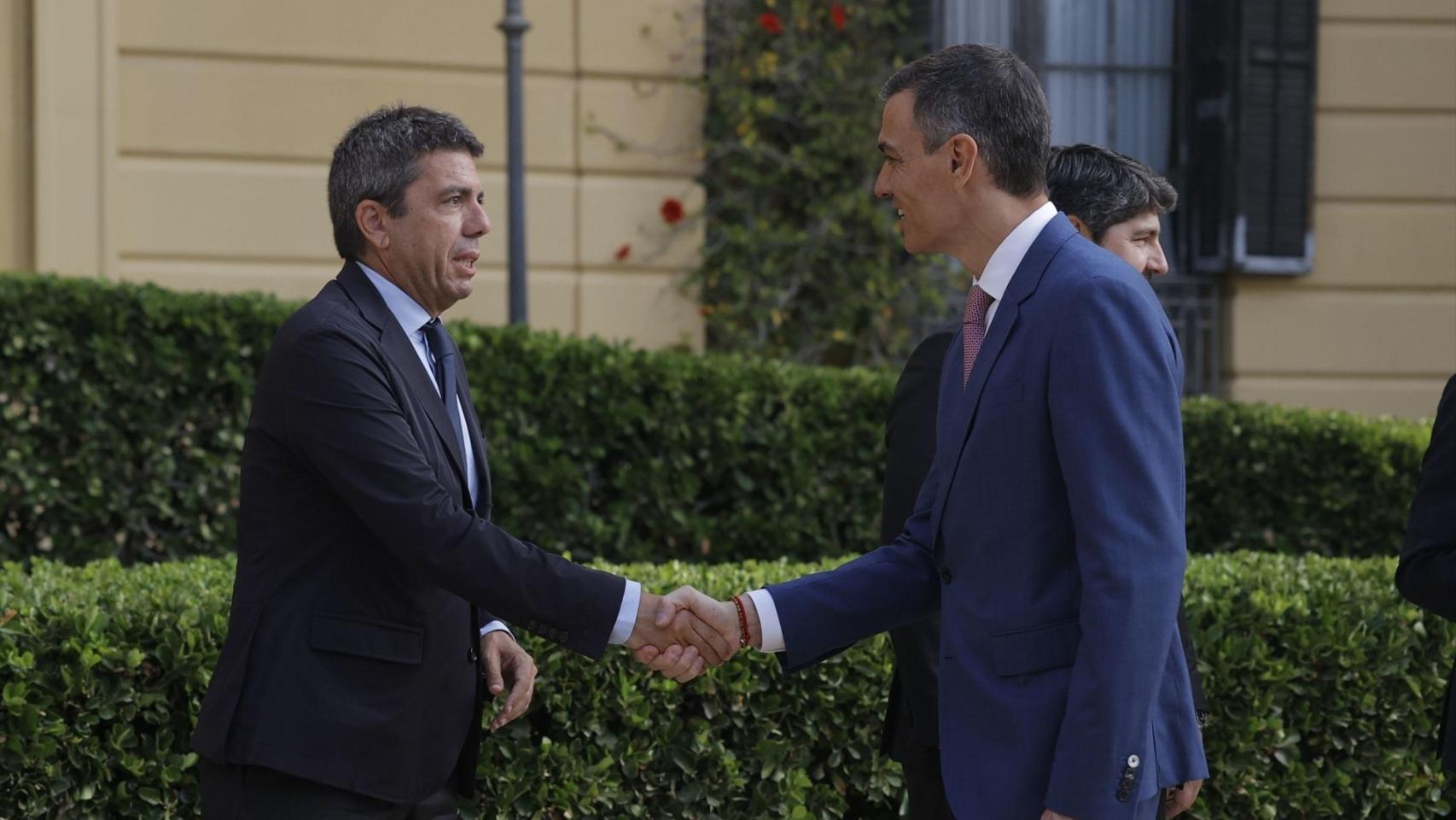 Pedro Sánchez y Carlos Mazón. Kike Rincón / Europa Press