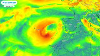 La borrasca aproximándose a España en la última semana de octubre de 2025. Meteored.