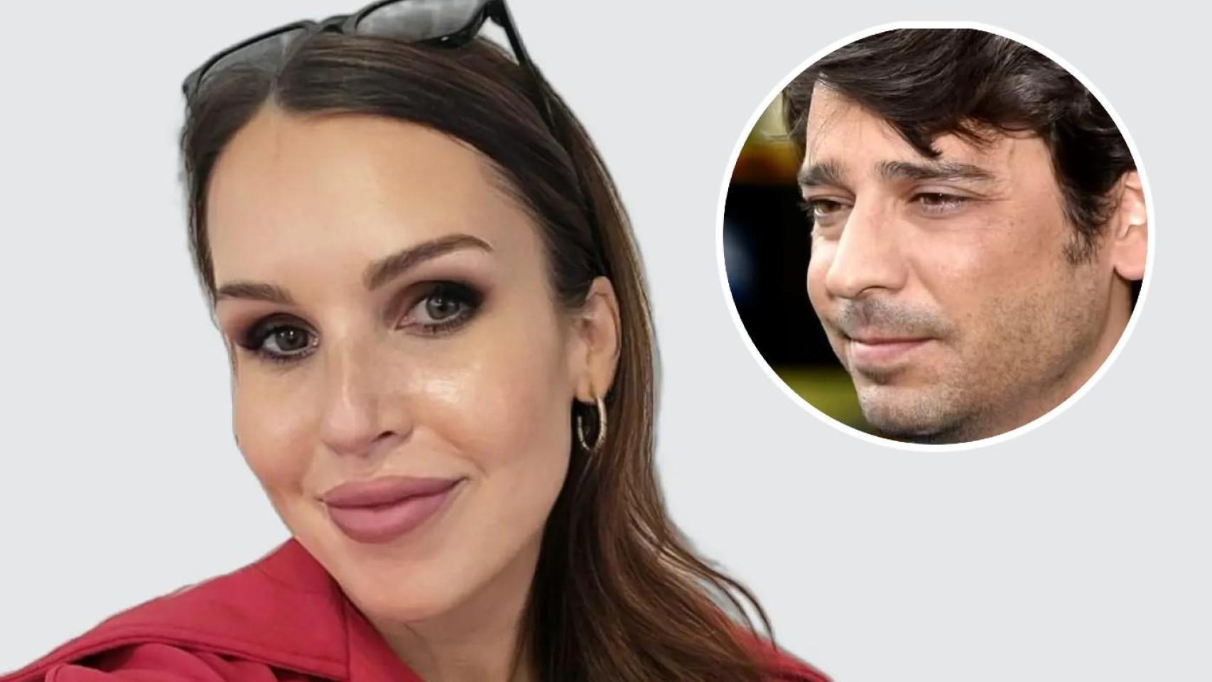 Miguel Palomo Danko junto a su expareja, Paula, en un fotomontaje de EL ESPAÑOL.