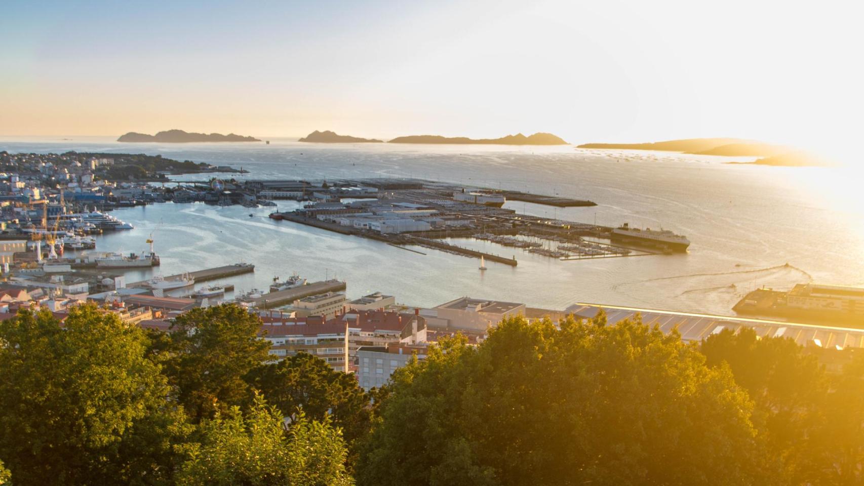 Vista del Puerto de Vigo.