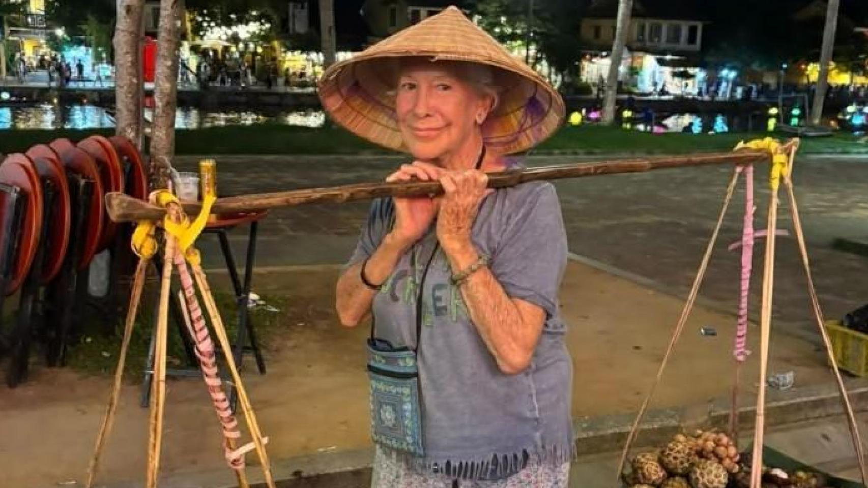 Candi García, en uno de sus viajes.