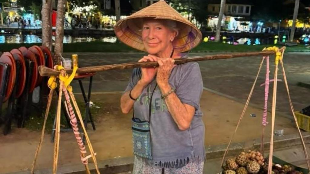 Candi García, en uno de sus viajes.