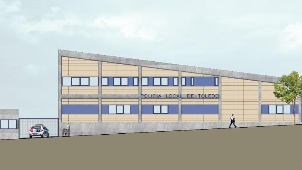 Plano del futuro cuartel.