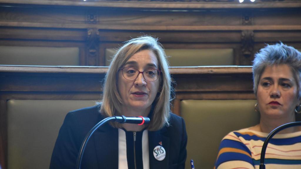 Rocío Anguita, de VTLP, en el pleno de este lunes