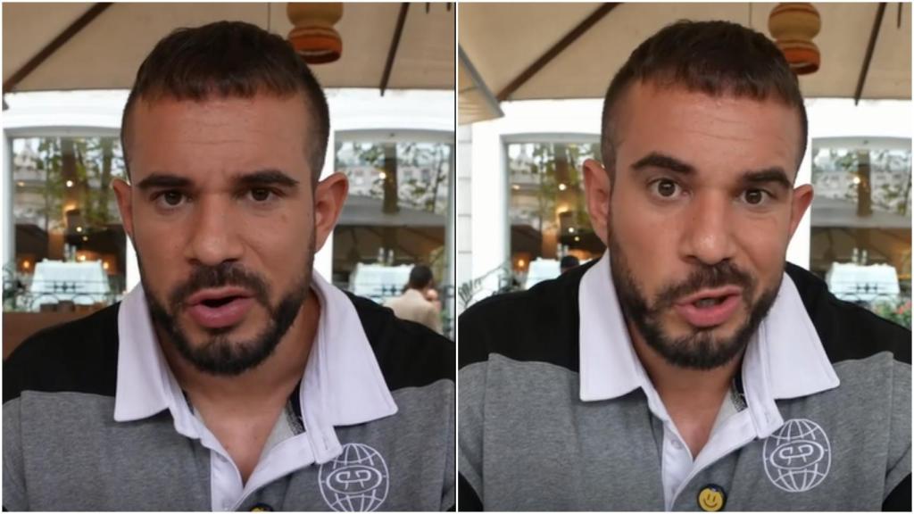 Pablo Cabezali en el vídeo de su crítica al restaurante El Postureo.