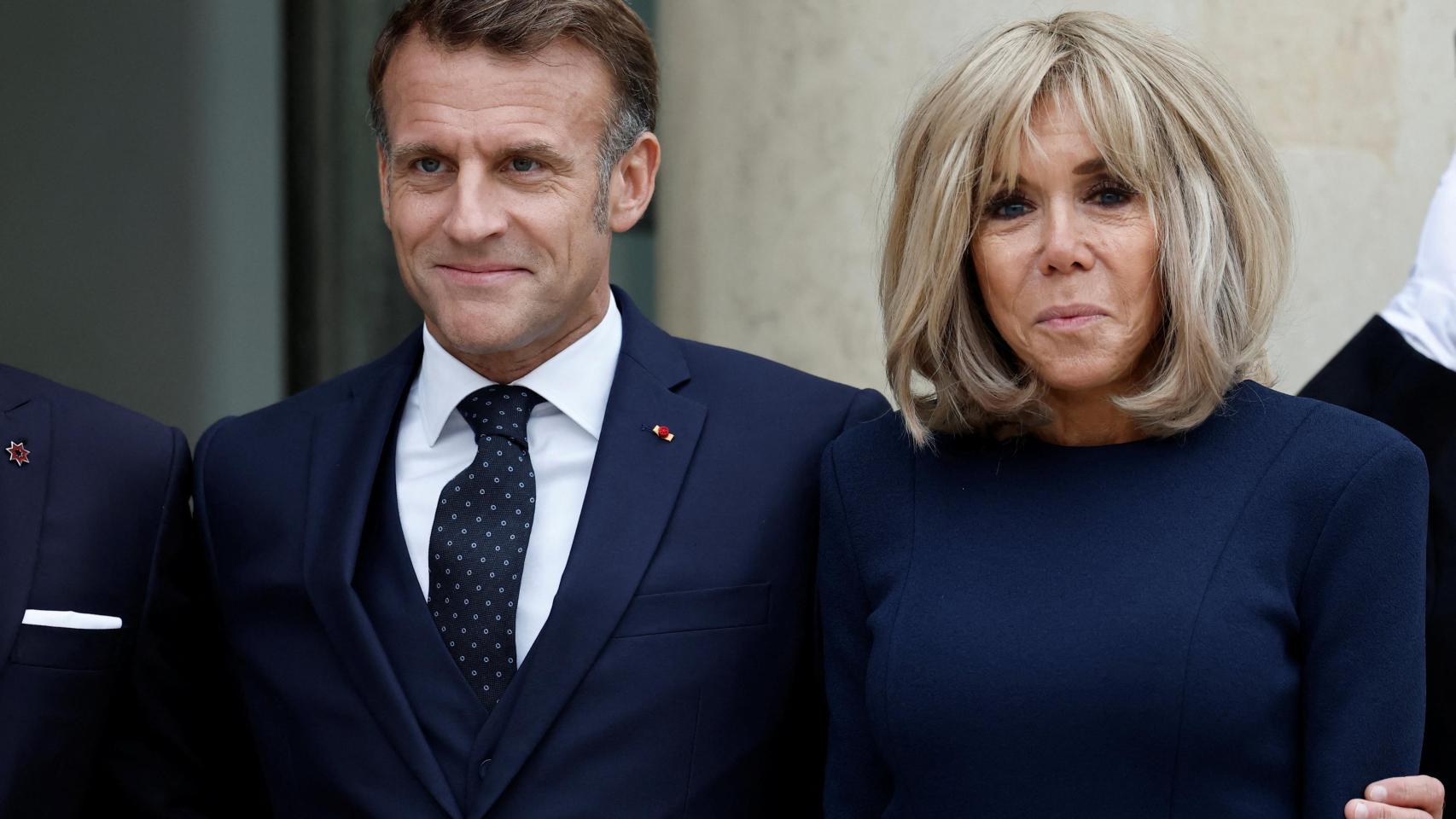 Brigitte Macron junto a su marido, el presidente de Francia, el pasado 8 de octubre.