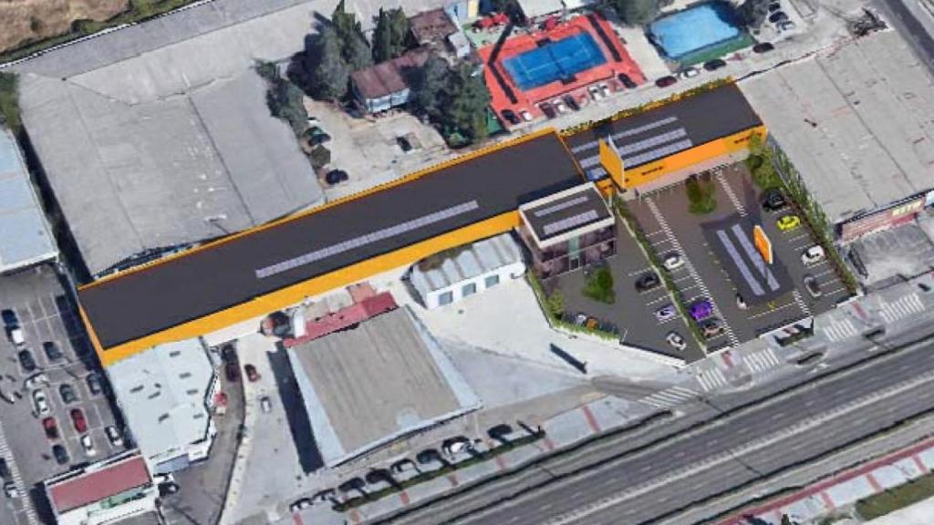 Parcela en la que se ubicará el nuevo gimnasio y el edificio de oficinas